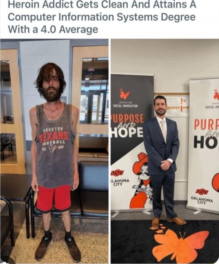 Heroin Addict Gets Clean And Attains A Computer Information Systems Degree With a 4.0 Average