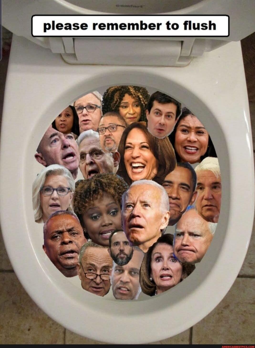 please remember to flush