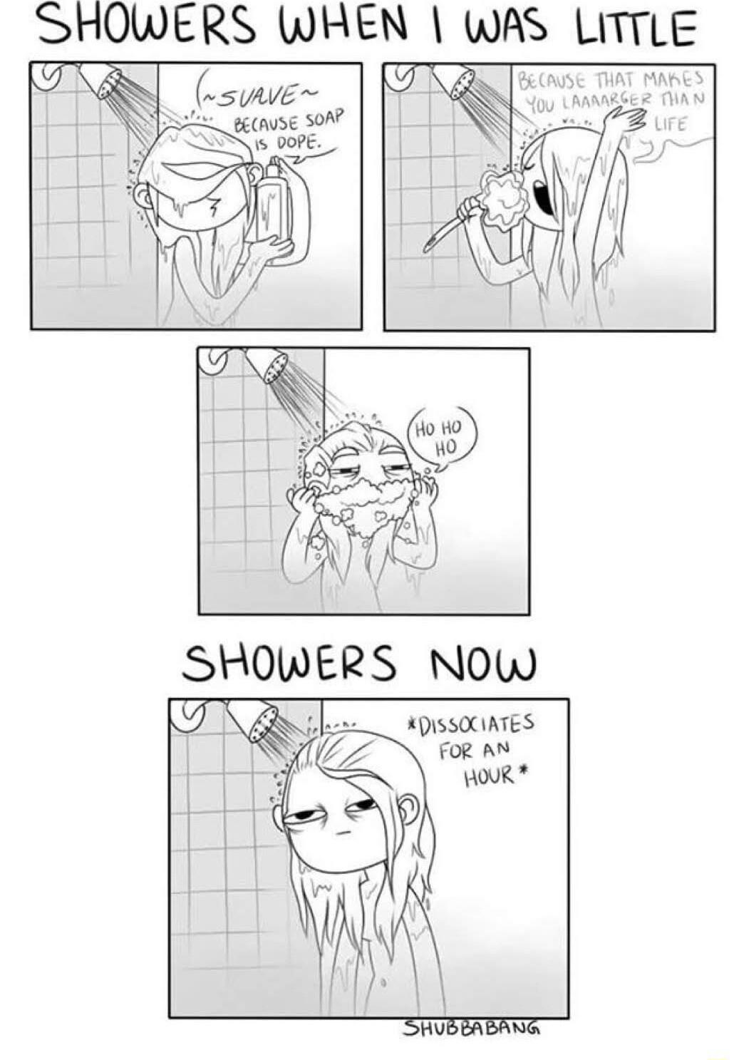 SHowERS wHEN was LlTILE ADISSAUIATES FoR AN HOR