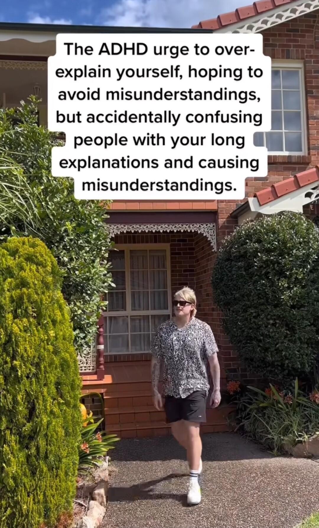 explain yourself hoping to avoid misunderstandings but accidentally confusing