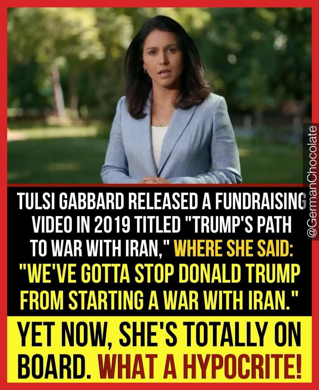 TULSI GABBARD RELEASED A FUNDRAISING VIDEO IN 2019 TITLED 