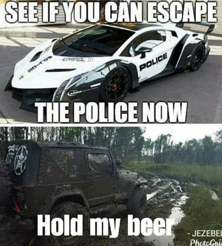 SEE IF YOU CAN ESCAPE THE POLICE NOW
HOLD MY BEER