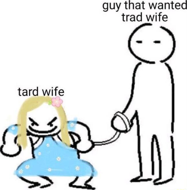 guy that wanted trad wife 6 tard wife