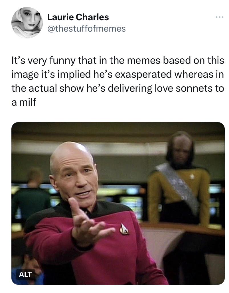 2 Laurie Charles 4 ot uffofy Its very funny that in the memes based on this image its implied hes exasperated whereas in the actual show hes delivering love sonnets to amilf