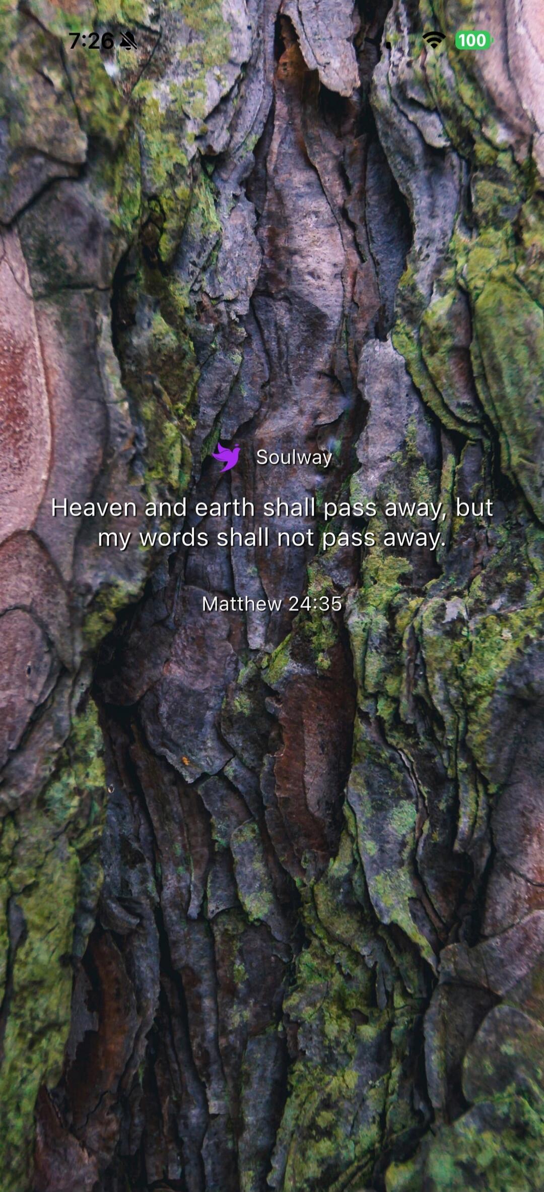 Soulway. Heaven and earth shall pass away, but my words shall not pass away. Matthew 24:35.