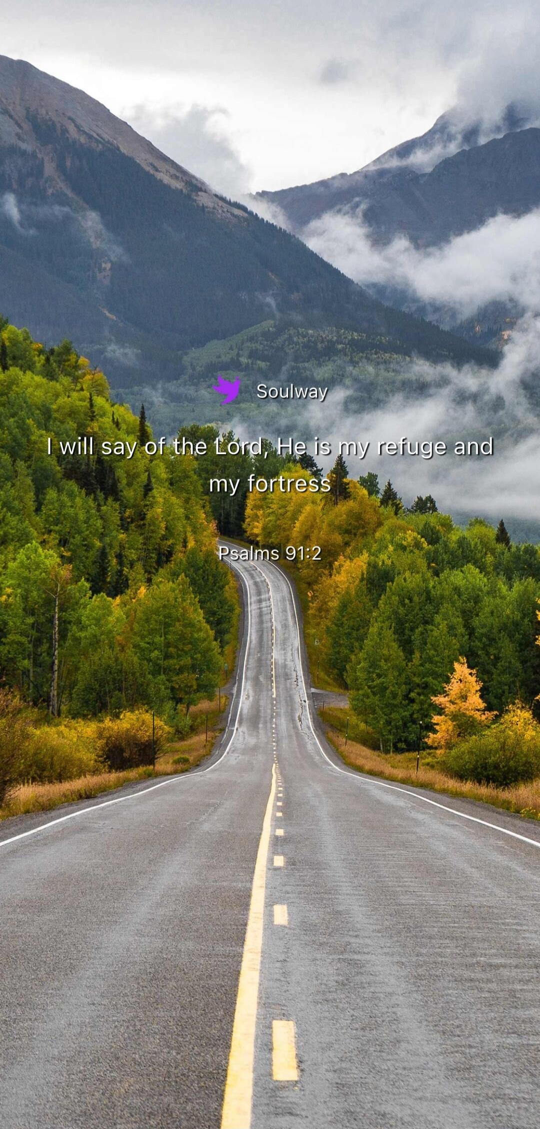 Soulway I will say of the Lord, He is my refuge and my fortress Psalms 91:2