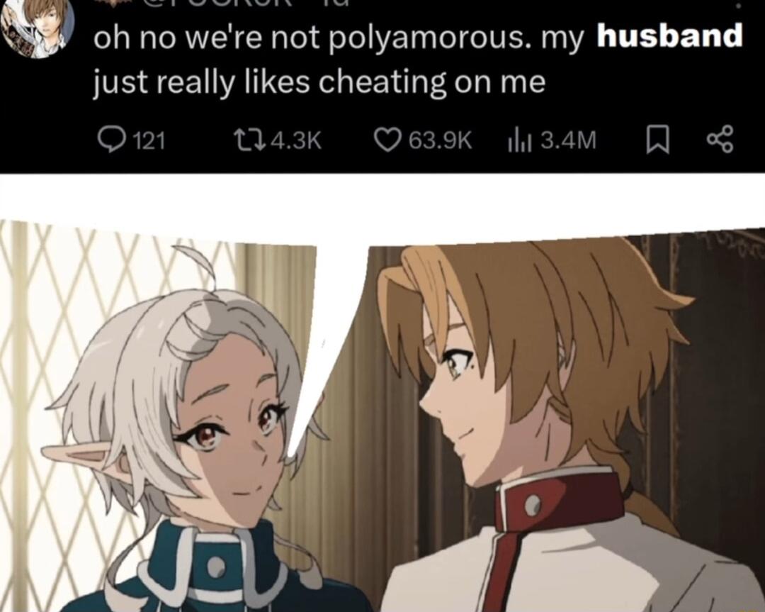 M oh no were not polyamorous my husband JOE R AR EEV AT N