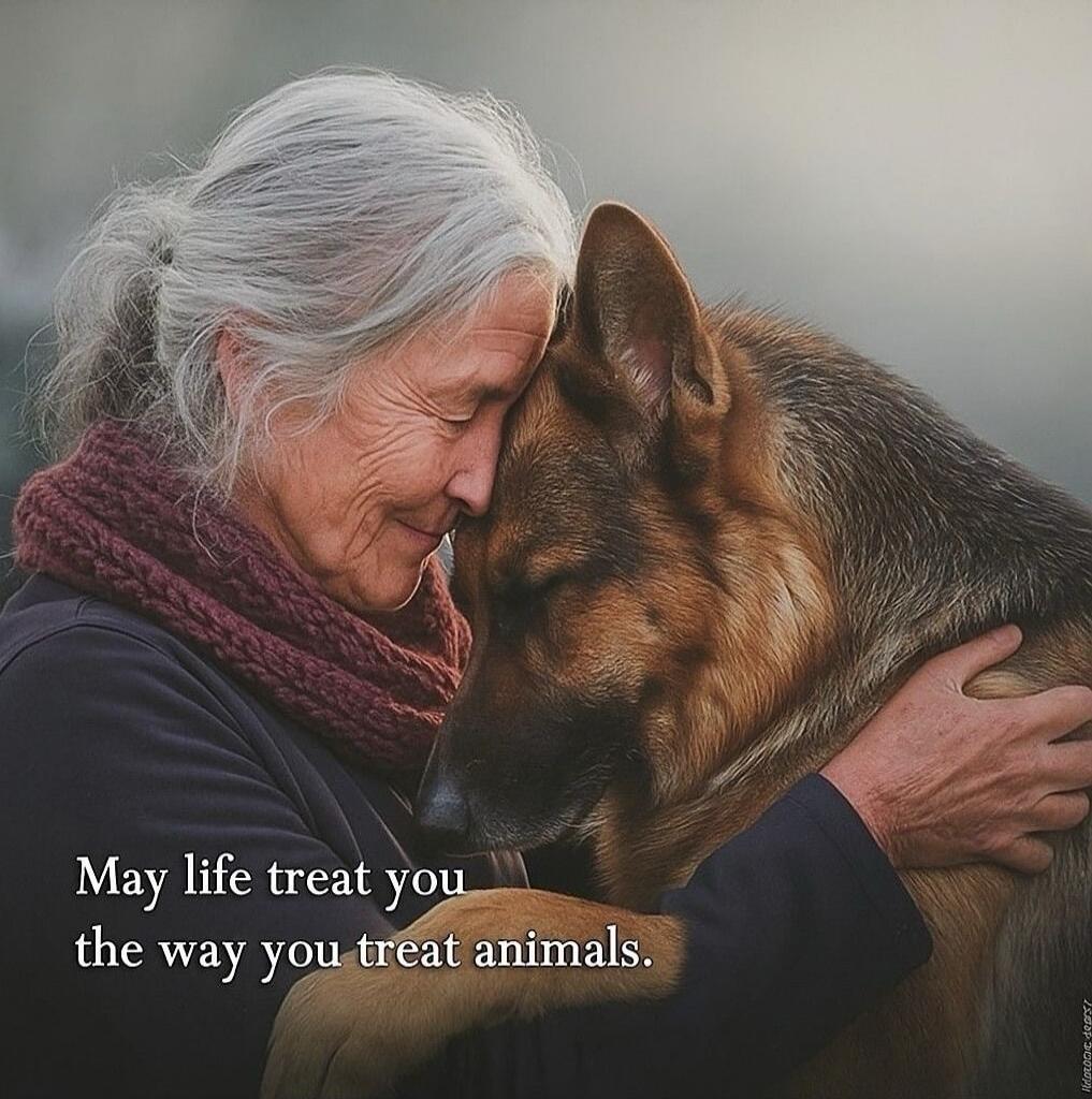 May life treat you the way you treat animals.