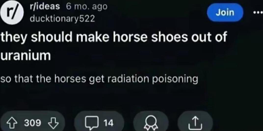rlideas 6 mo ago 0 ducktionary522 VRS I o B EUCY TR LR T o ENTT so that the horses get radiation poisoning Slsootiy EIWD O