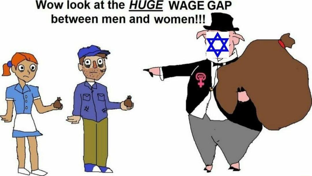 Wow look at the HUGE WAGE GAP between men and women