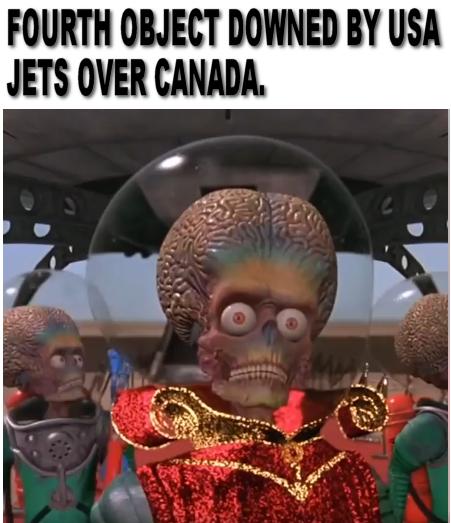 FOURTH QBJECT DOWNED BY USA JETS OVER CANADA X Ly o Py N g A e e e i