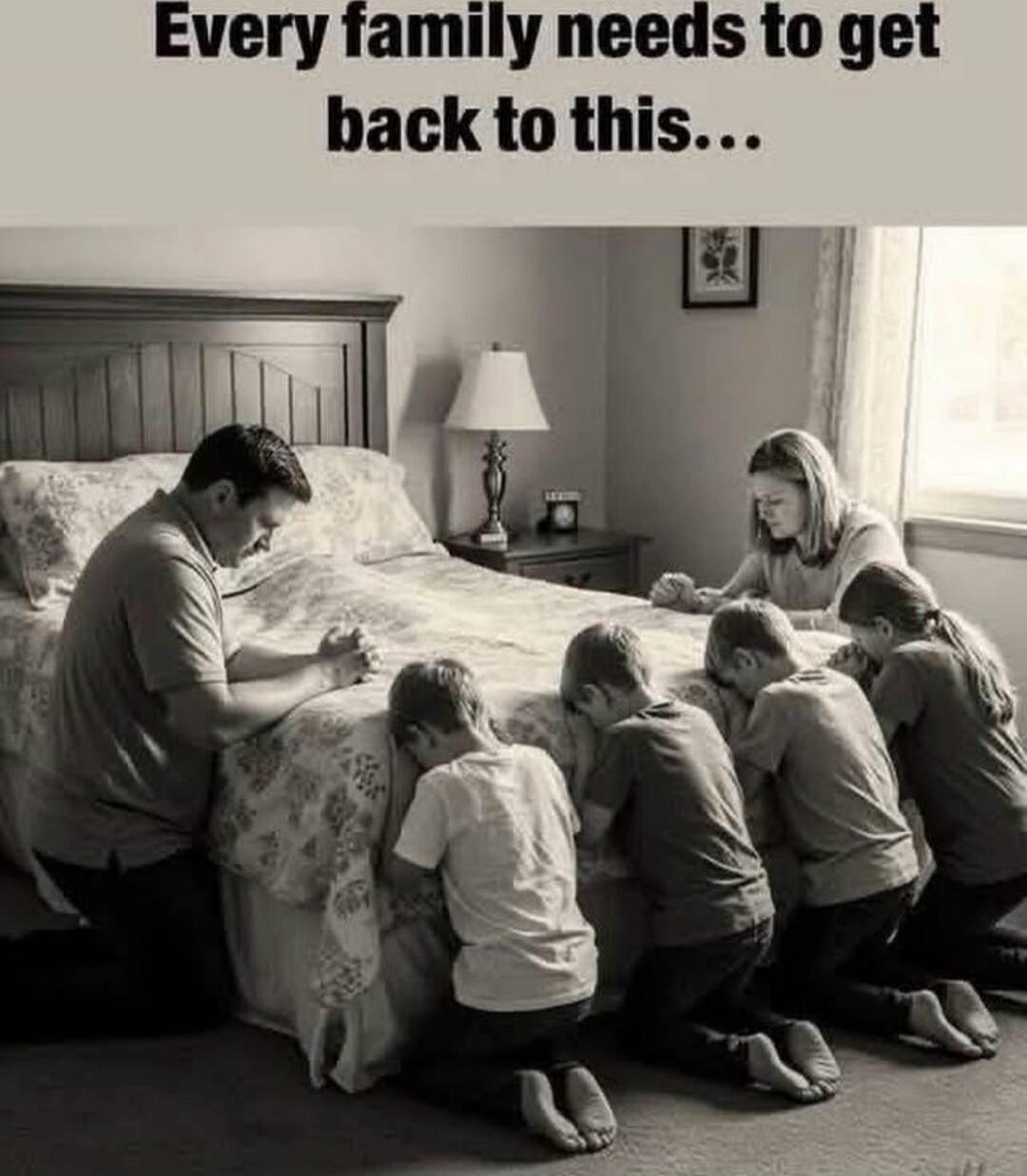 Every family needs to get back to this...