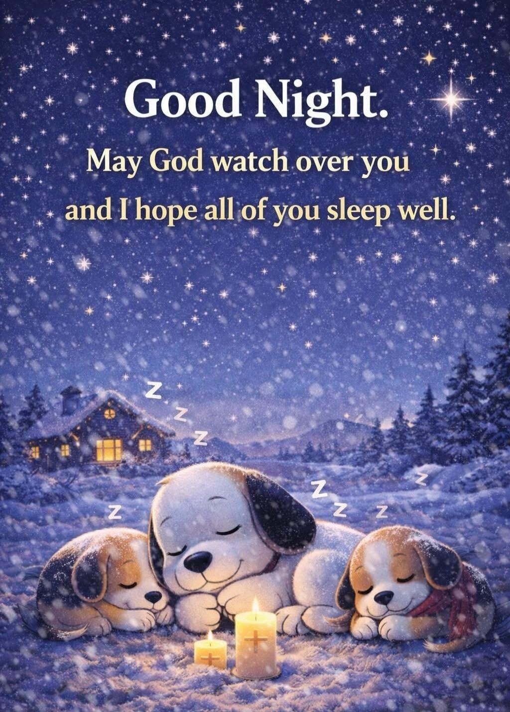 Good Night. May God watch over you and I hope all of you sleep well.