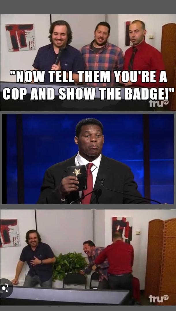 BENOW TELLTHEM YOURE A COPANDSHOWTHEBADGE
