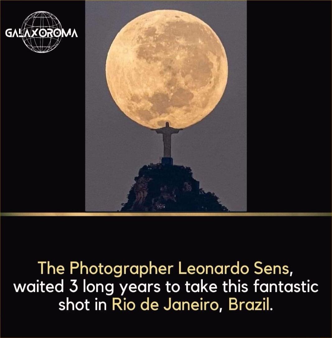 The Photographer Leonardo Sens waited 3 long years to take this fantastic shot in Rio de Janeiro Brazil