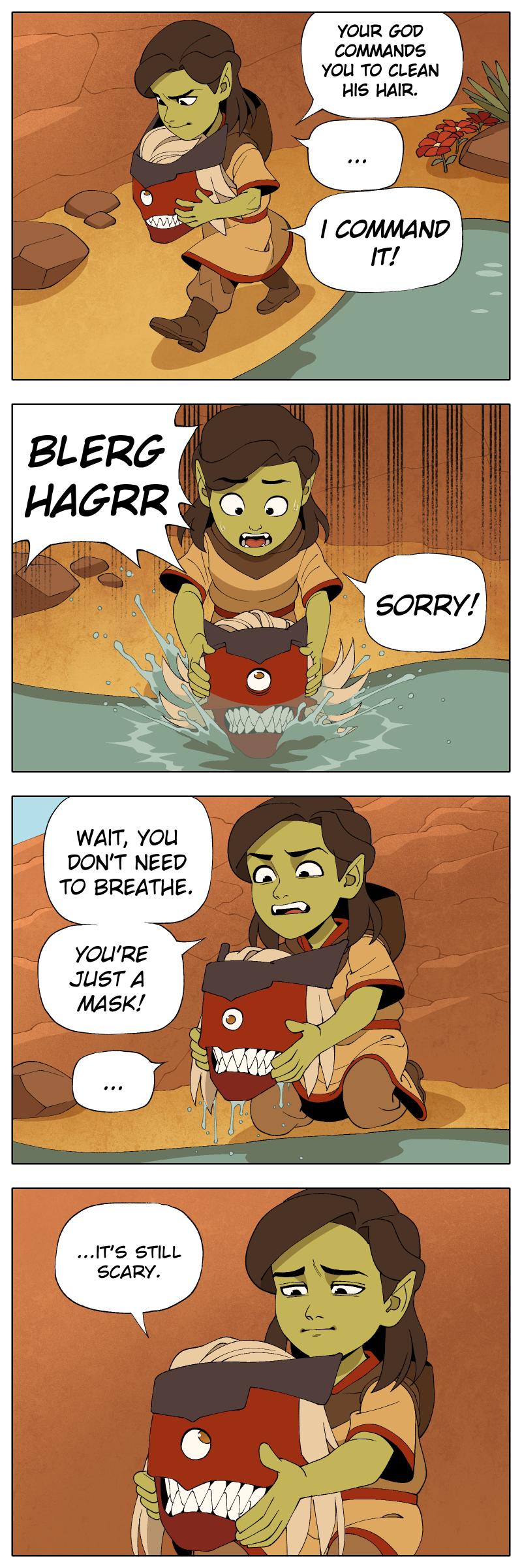 YOUR 6OD COMMANDS YOu TO CLEAN HIS HAIR WAIT You DONT NEED TO BREATHE