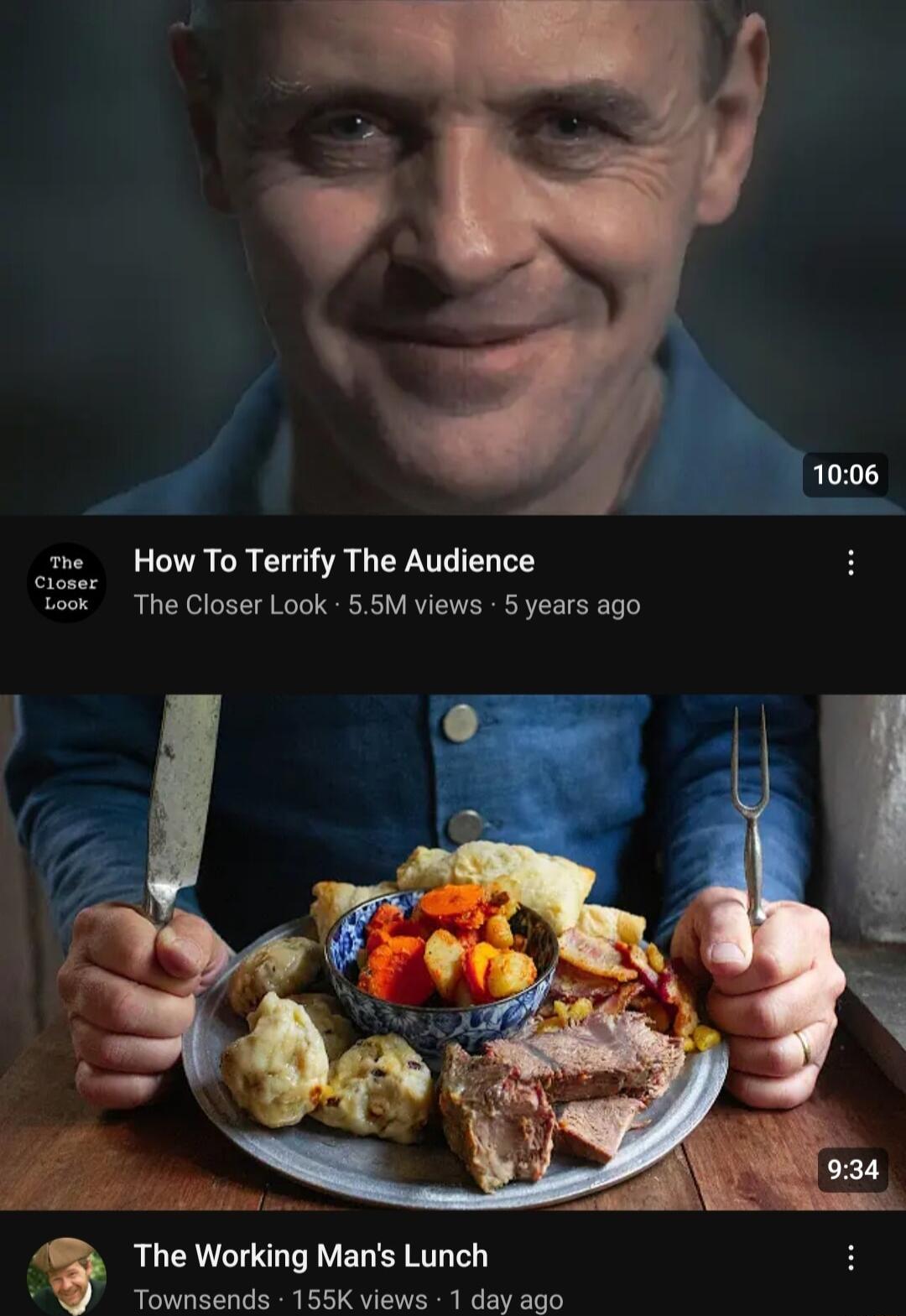 e How To Terrify The Audience ios The Closer Look 55M views 5 years ago The Working Mans Lunch Townsends 155K views 1 day ago