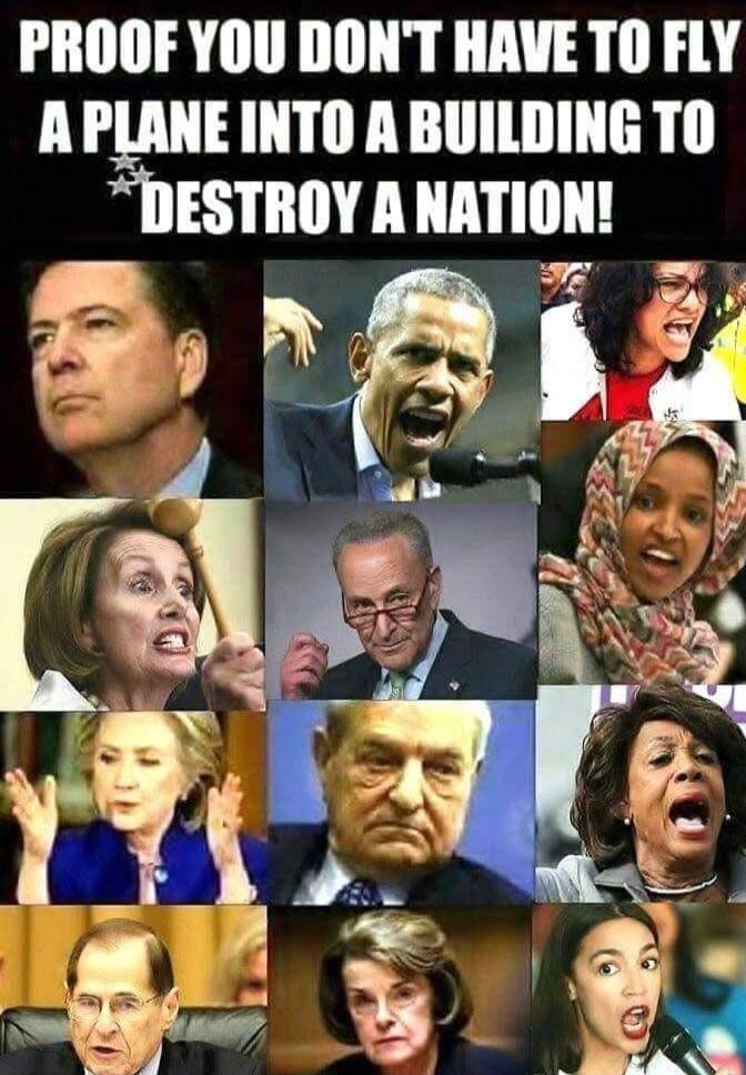 PROOF YOU DON'T HAVE TO FLY A PLANE INTO A BUILDING TO DESTROY A NATION!