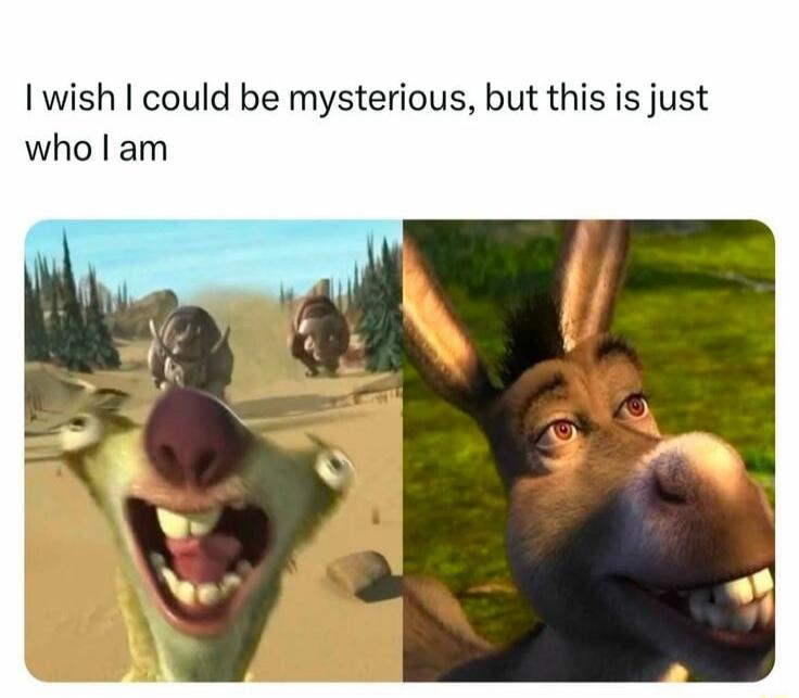 I wish I could be mysterious, but this is just who I am