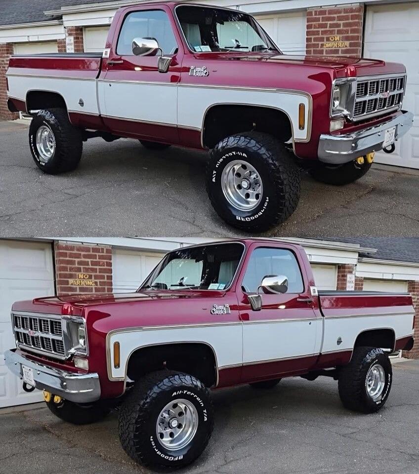 GMC Sierra. BFGoodrich All-Terrain T/A. NO PARKING.