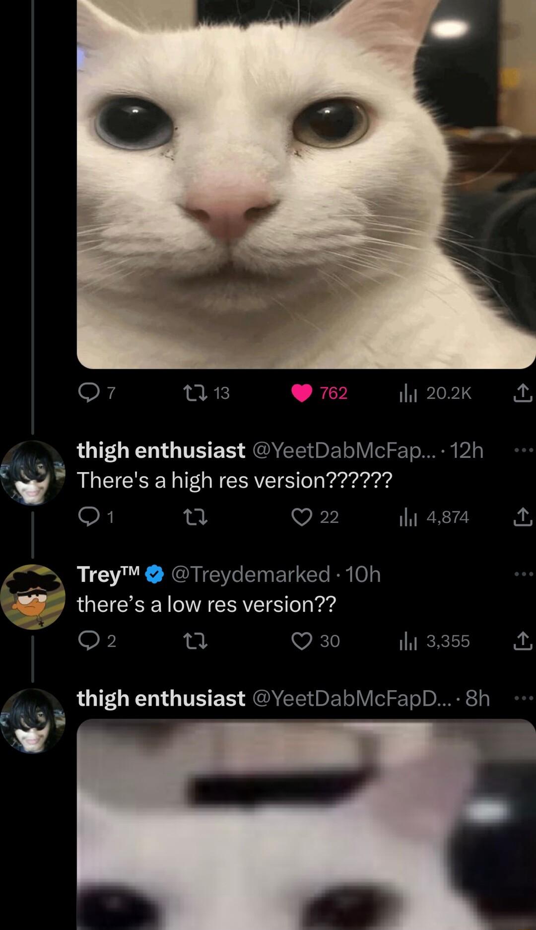 Q7 LR Q1 o 22 aga Trey Treydemarked 10h theres alow res version Q2 VECHENNVE R thigh enthusiast YeetDabMcFapD 8h