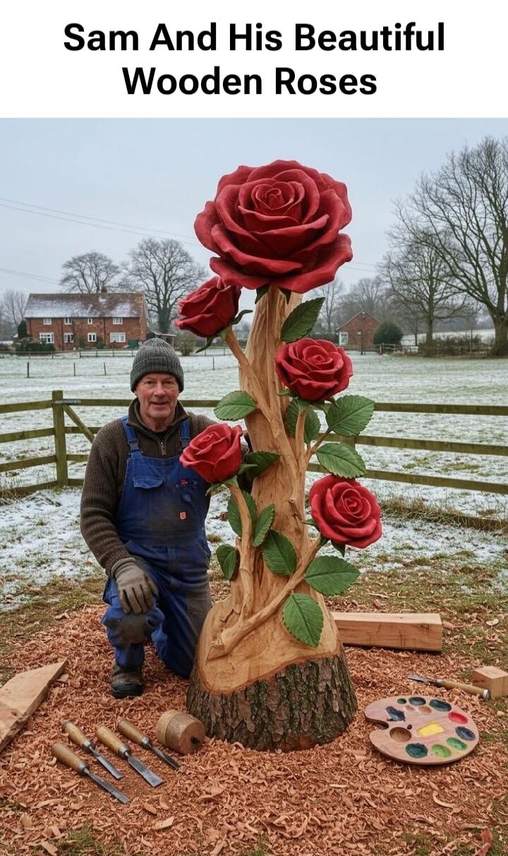 Sam And His Beautiful Wooden Roses