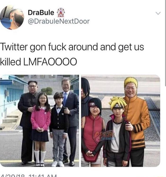 DraBule A b DrabuleNextDoor Twitter gon fuck around and get us kiled LMFAOOOO