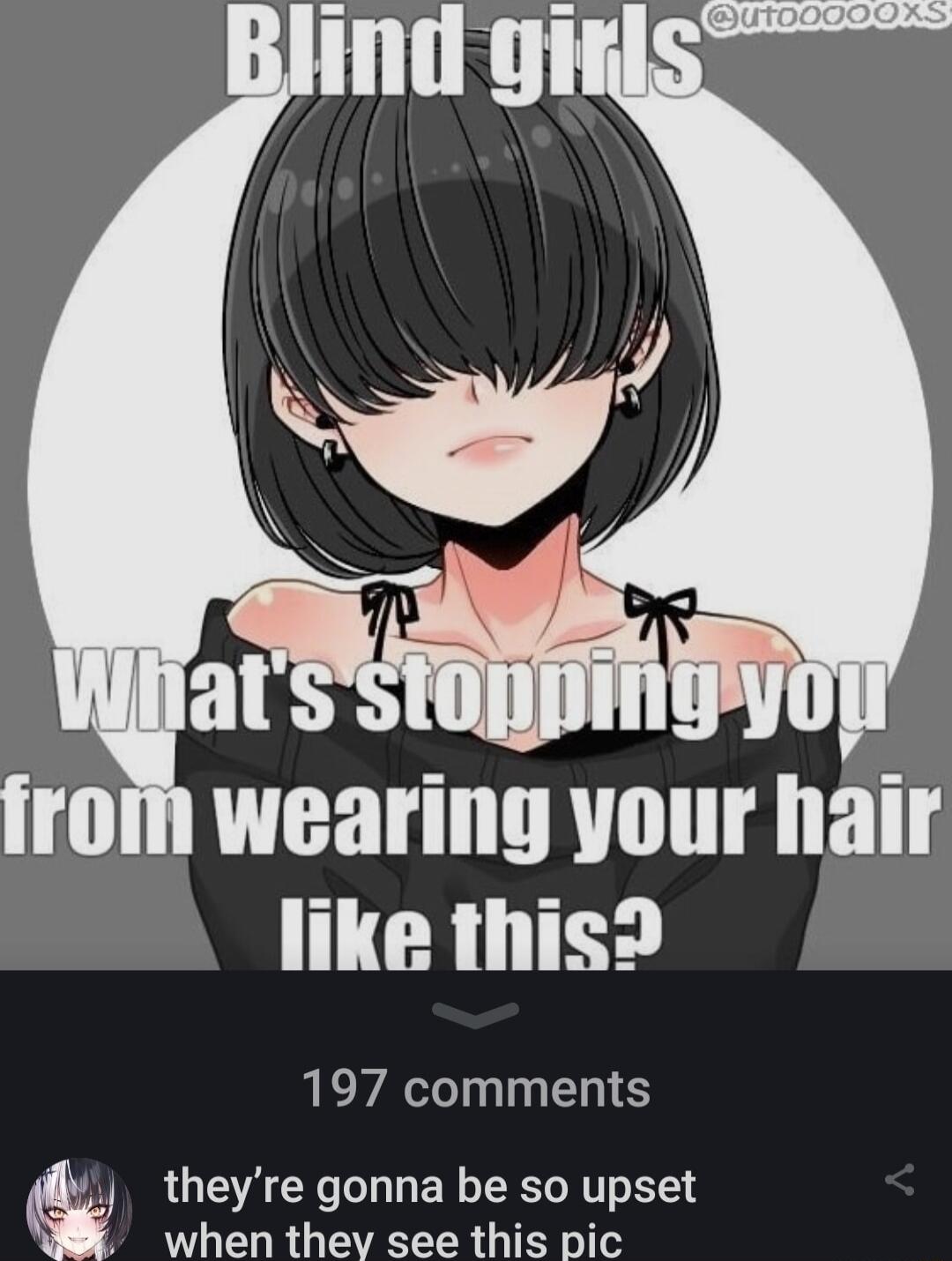 from wearing your hair like this 197 comments theyre gonna be so upset when thev see this pic