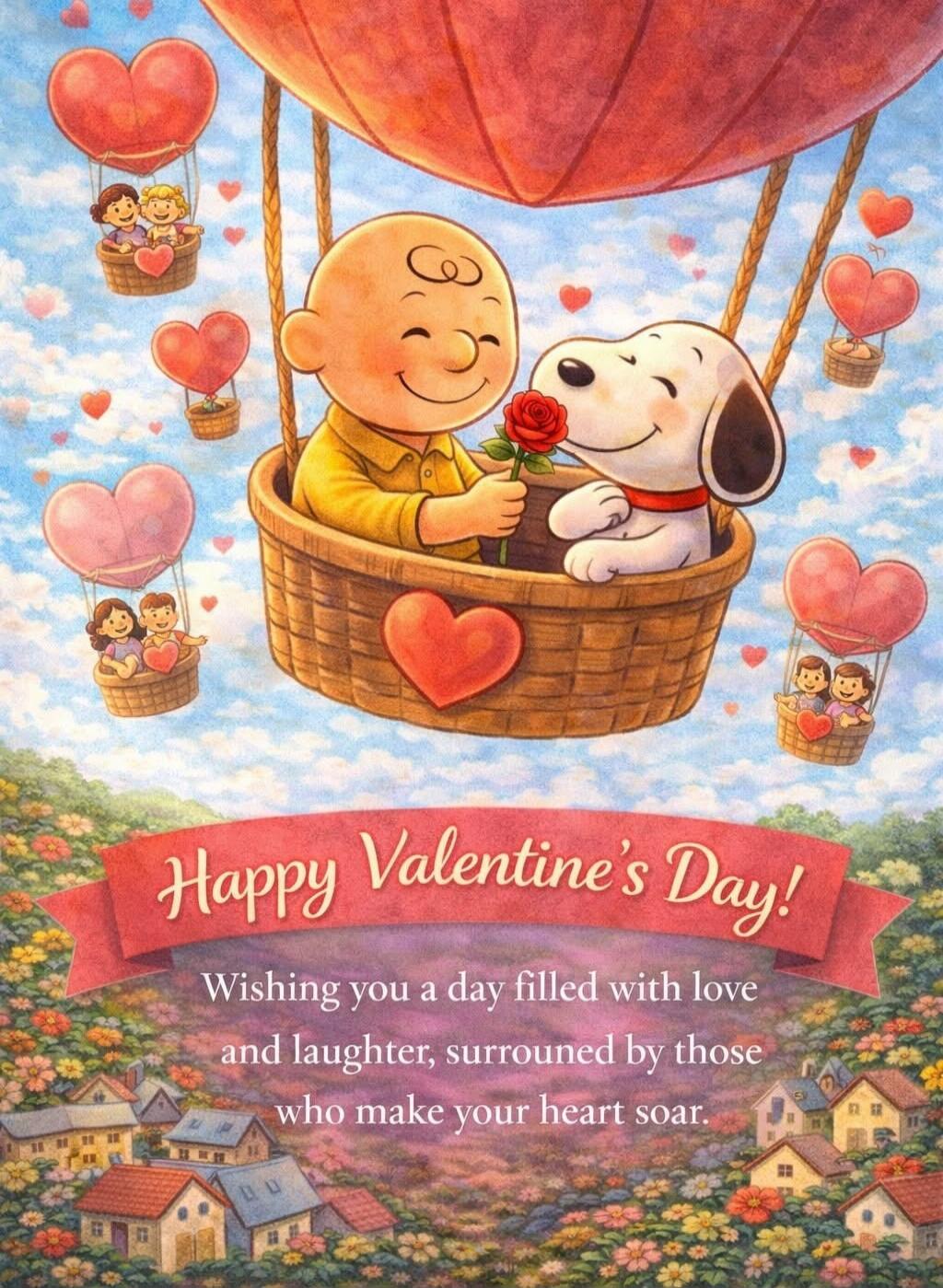 Happy Valentine's Day!
Wishing you a day filled with love and laughter, surrounded by those who make your heart soar.