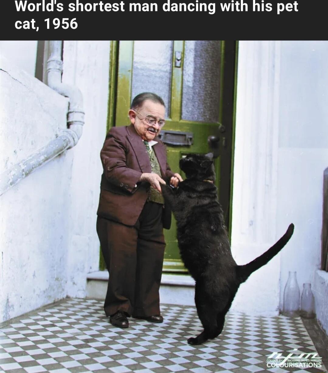 Worlds shortest man cat 1956