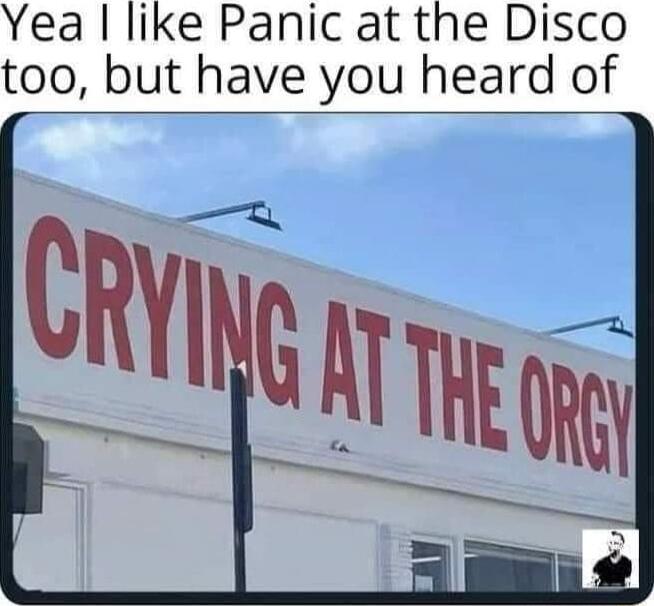 Yea like Panic at the Disco too but have you heard of