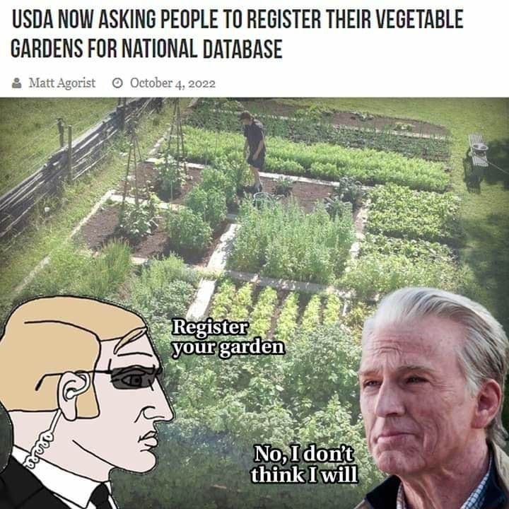 USDA NOW ASKING PEOPLE TO REGISTER THEIR VEGETABLE GARDENS FOR NATIONAL DATABASE