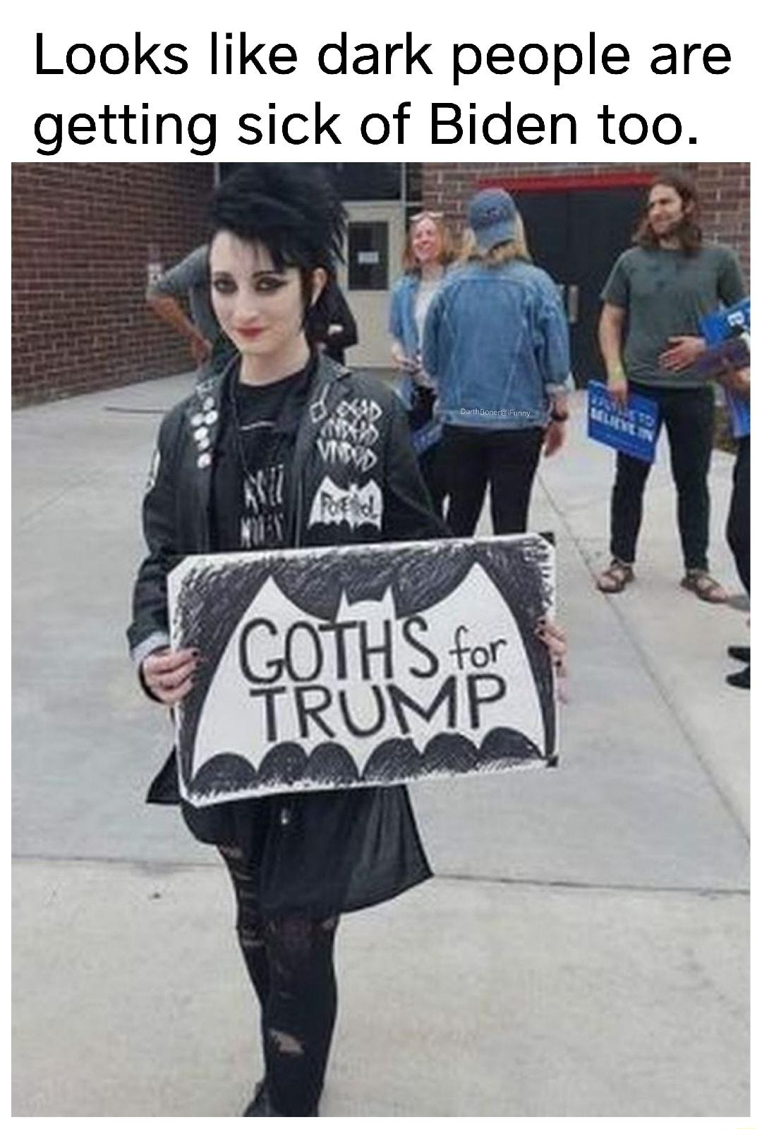 Looks like dark people are getting sick of Biden too