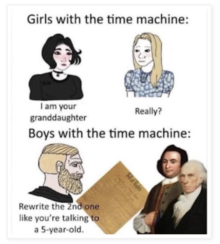 Girls with the time machine 2 1am your granddaughter Boys with the time machine Rewrite the 2n like youre talking a 5 year old