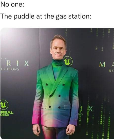 No one The puddle at the gas station