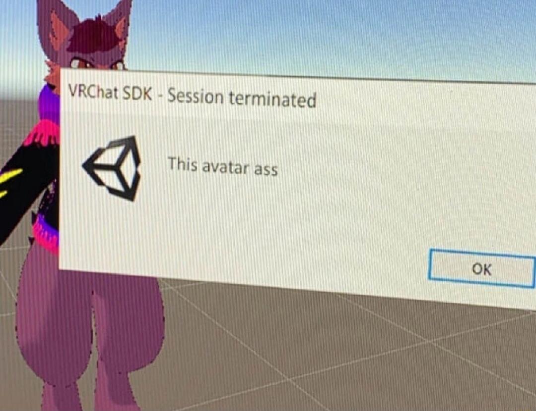 AT VRChat SDK Session terminated Q This avatar ass