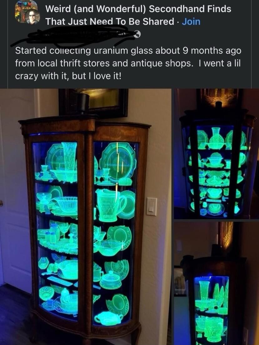 Weird and Wonderful Secondhand Finds That Just Need To Be Shared Join y RIETC S R EN IV ReEENEL LT R R LG BT from local thrift stores and antique shops went a lil crazy with it but love it