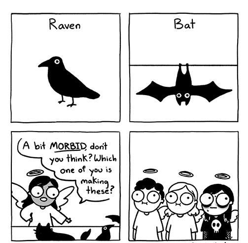 Raven Bat e A ot MORBID docit you think Which one of you is makKin Thesd s Andersen