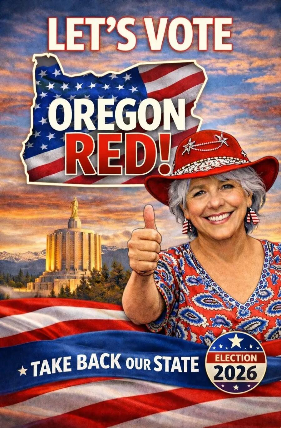 LET'S VOTE OREGON RED! TAKE BACK OUR STATE ELECTION 2026