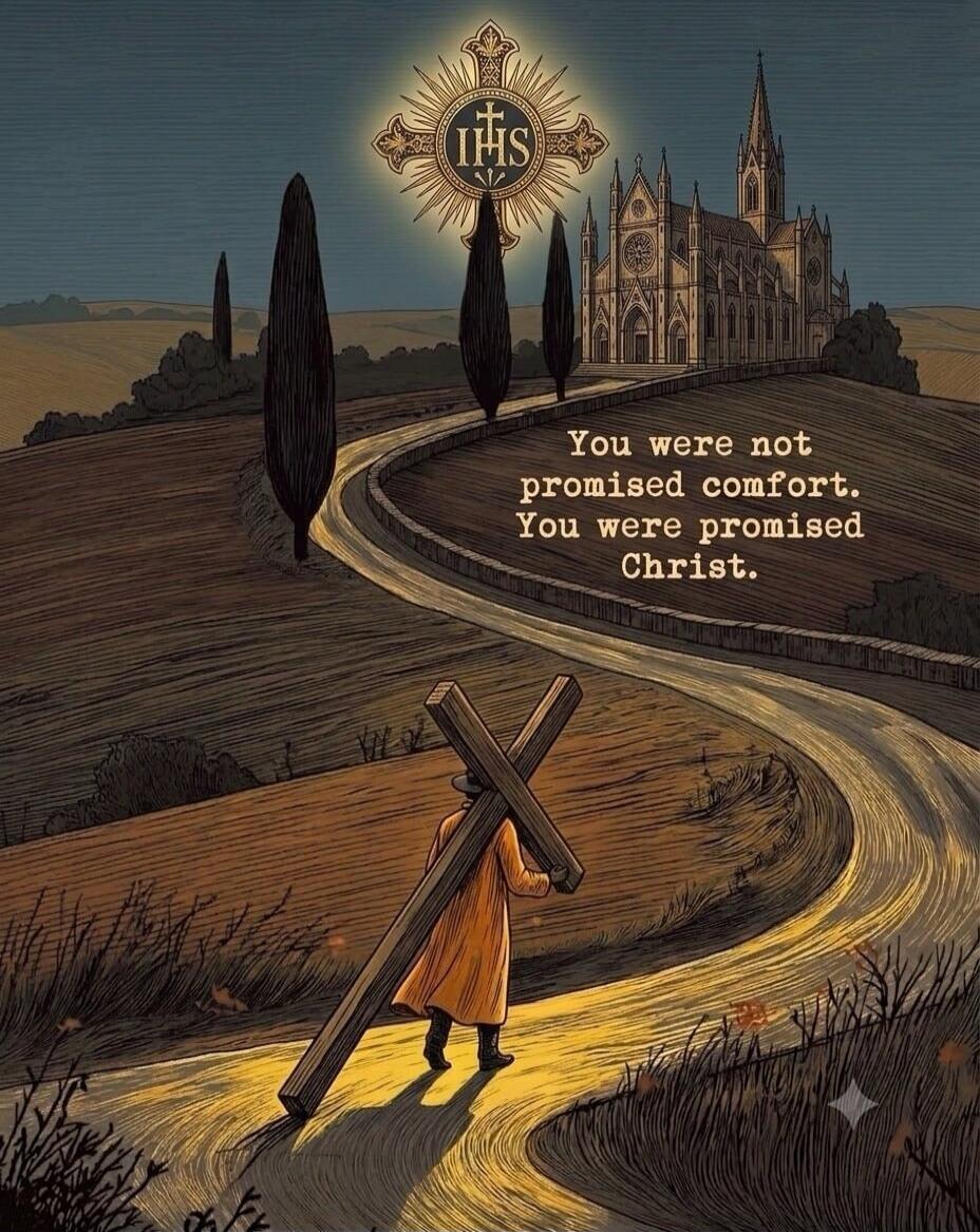 You were not promised comfort. You were promised Christ.
