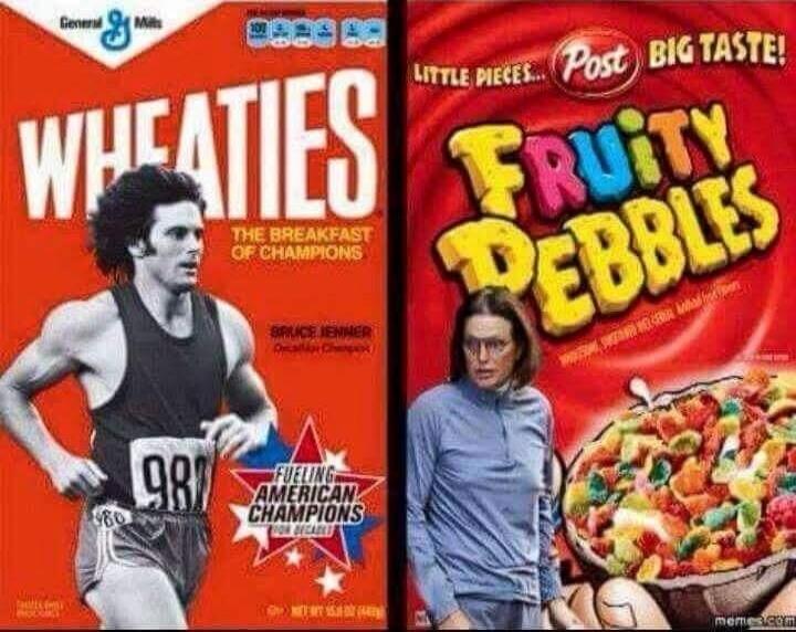 WHEATIES THE BREAKFAST OF CHAMPIONS GENERAL MILLS FRUITY PEBBLES POST LITTLE PIECES BIG TASTE!