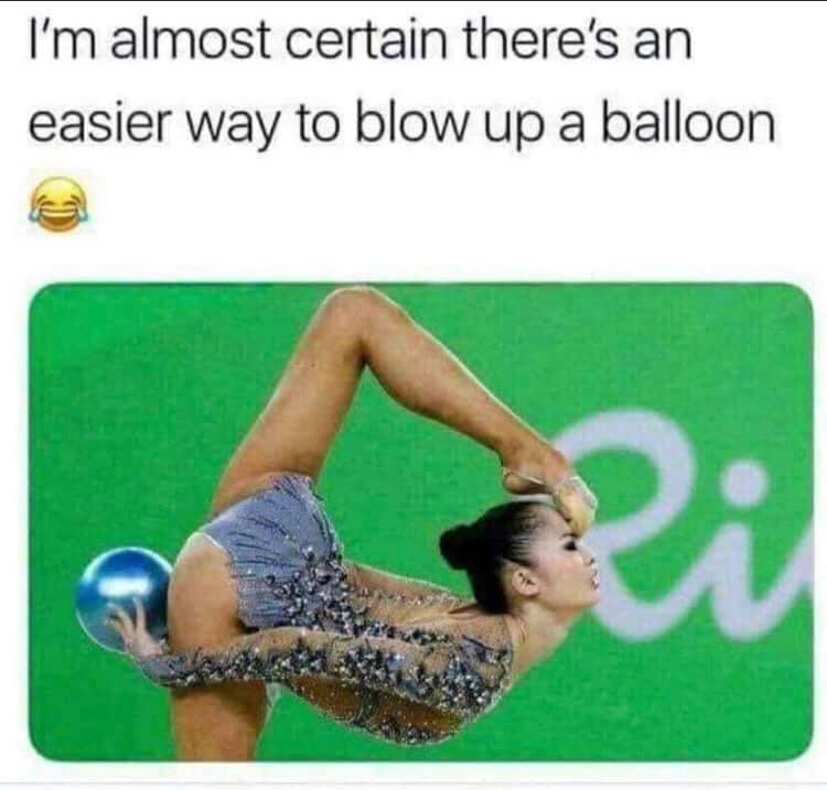 Im almost certain theres an easier way to blow up a balloon 2