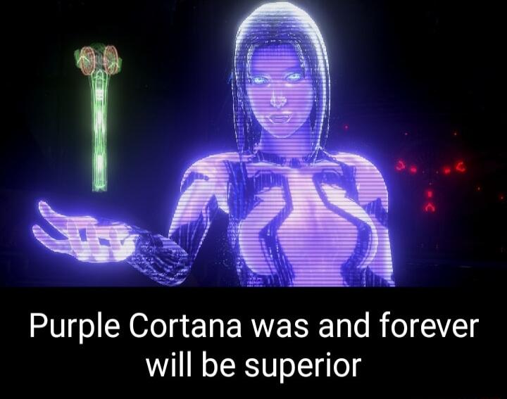 Purple Cortana was and forever will be superior