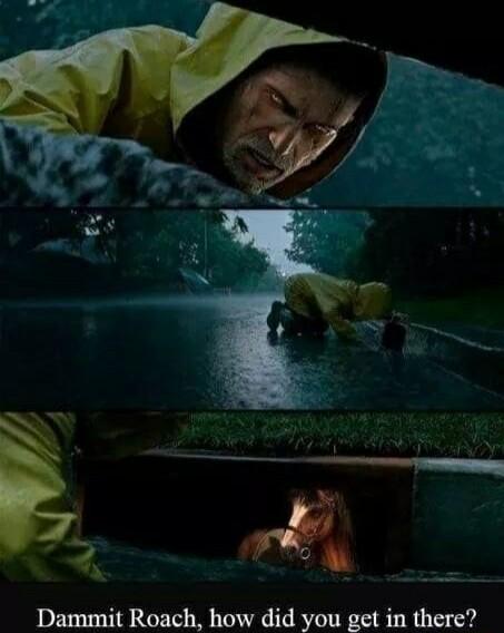 Dammit Roach how did you get in there