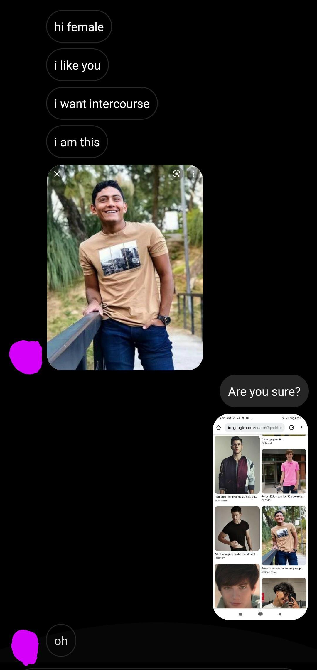 IR EINEIE i like you i want intercourse El RO Are you sure