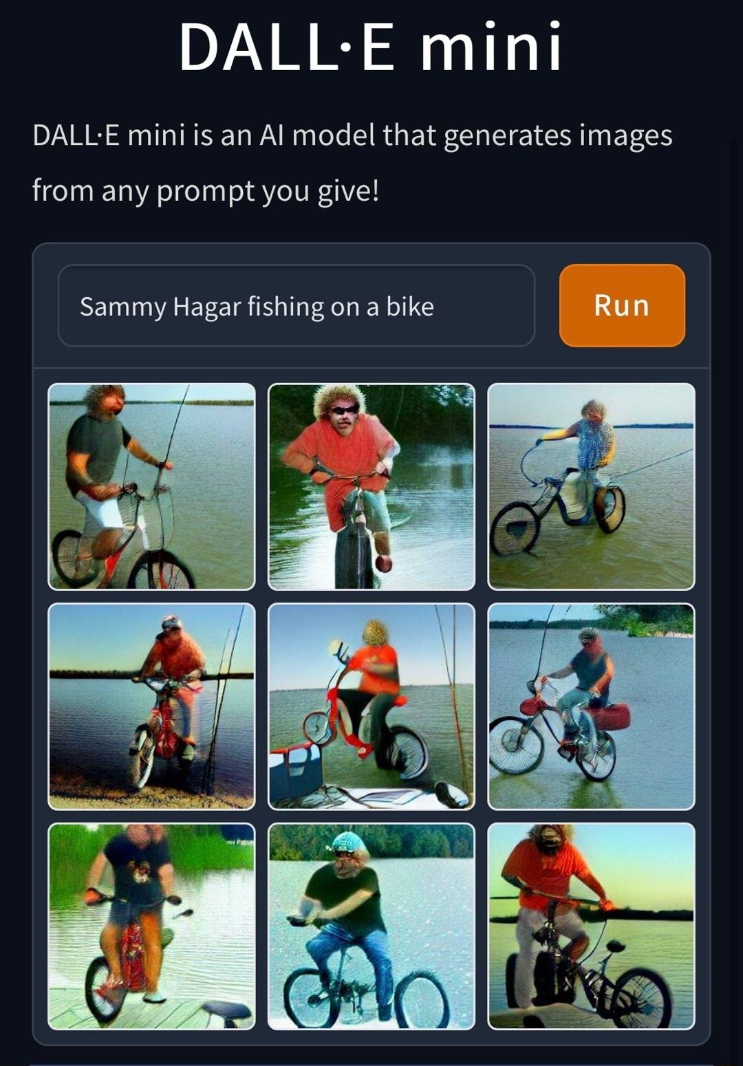 DALL E mini DLV E N o T IR WA N aoTe I R A EY F CI T E T EFLES from any prompt you give SEINWAREEEIR NIl FA NI Run