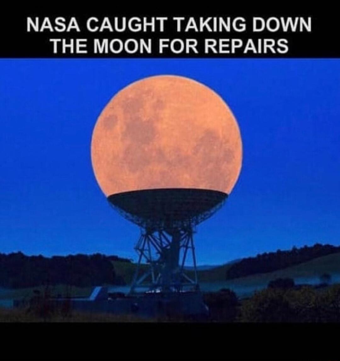 NASA CAUGHT TAKING DOWN THE MOON FOR REPAIRS