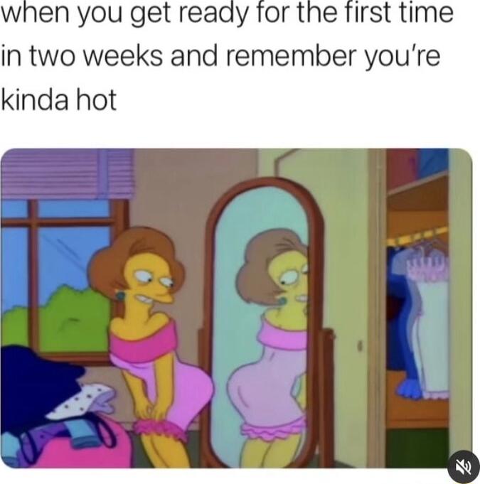 when you get ready for the first time in two weeks and remember youre nda hot