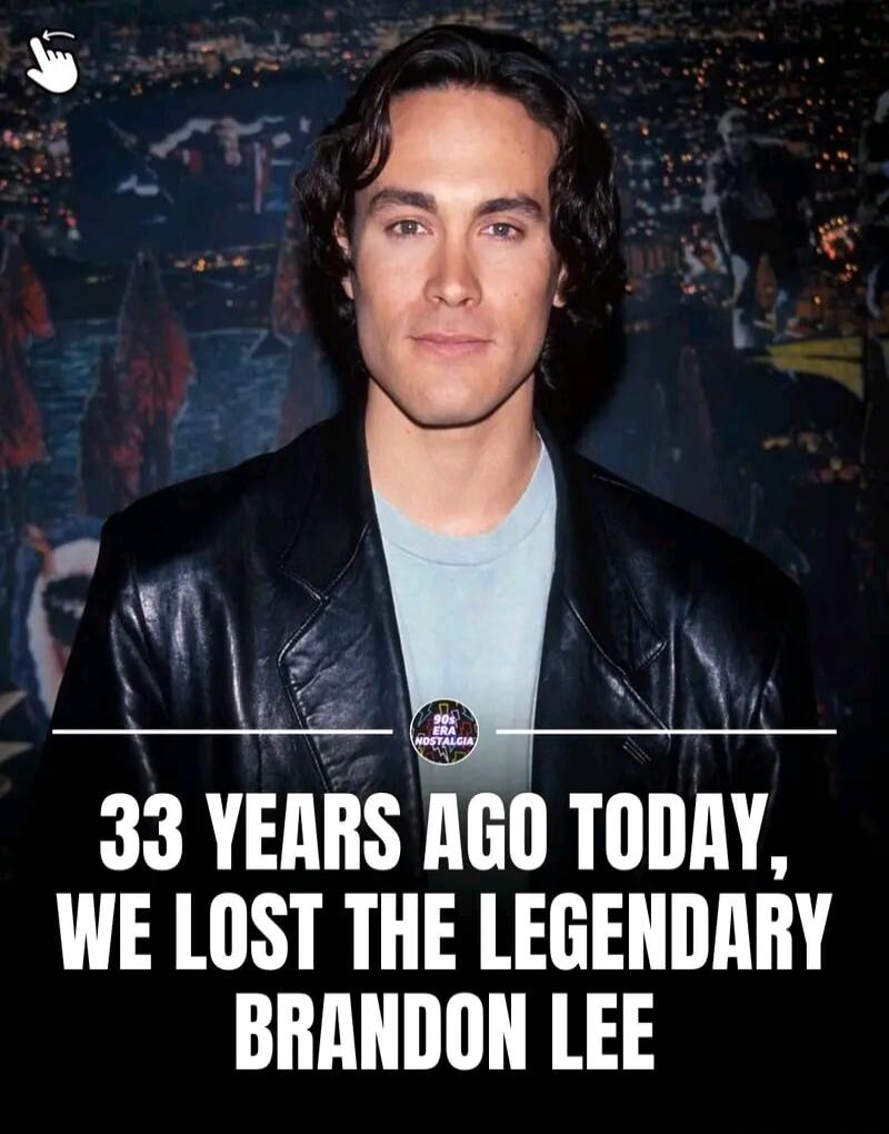 33 years ago today, we lost the legendary Brandon Lee. 90s Era Nostalgia.