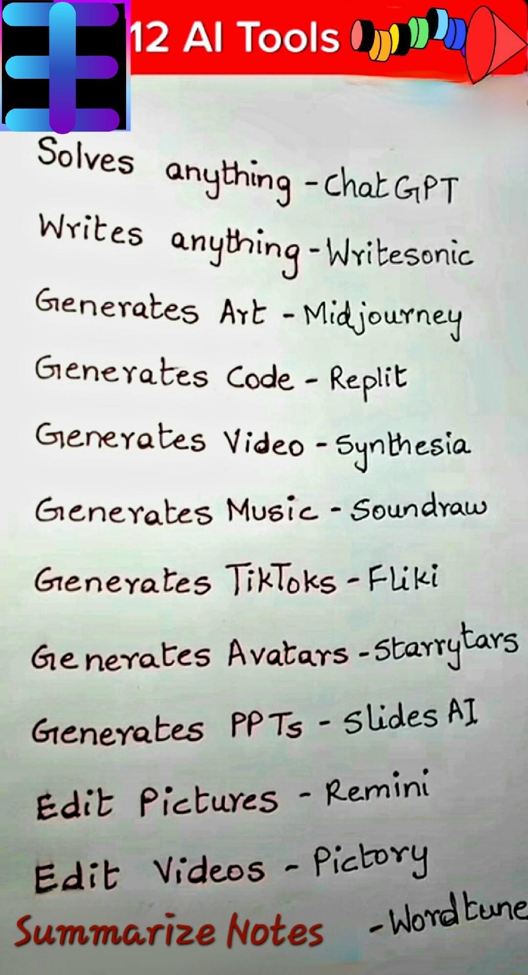Writes qnyvfnj wvitesonic Generates Avk Mid jowrney Gienevates Code Replit Genevates Video Synthesia Grenevates Music Seundvaw Gienevates Tikloks FLiki Gle nevates Avatars SUG YtS Grenevates PPTs Slides Al QEdt Plctufgs Rumm 7